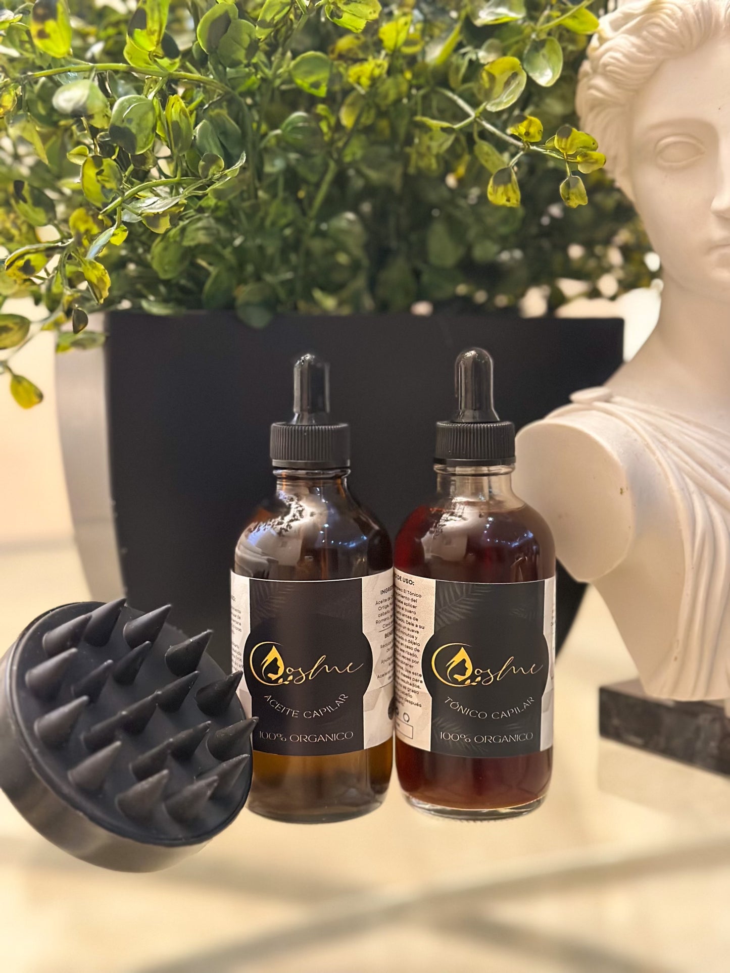 COMBO CRECIMIENTO DE CABELLO + CEPILLO PARA MASAJEAR EL CUERO CABELLUDO